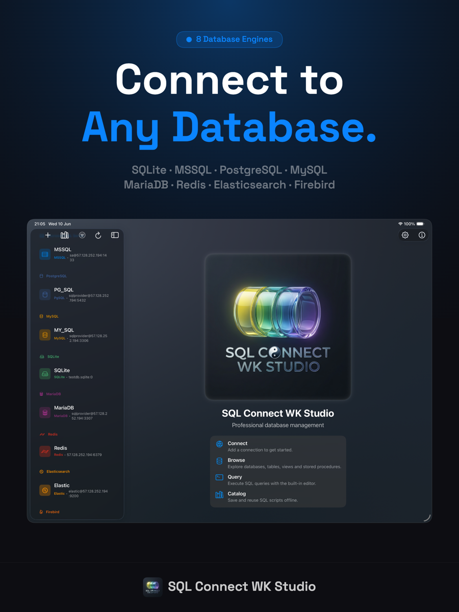 SQL Connect WK Studio — Połącz z dowolną bazą danych